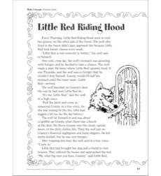 Little Red Riding Hood Division Facts A Funny Fairy Tale Math