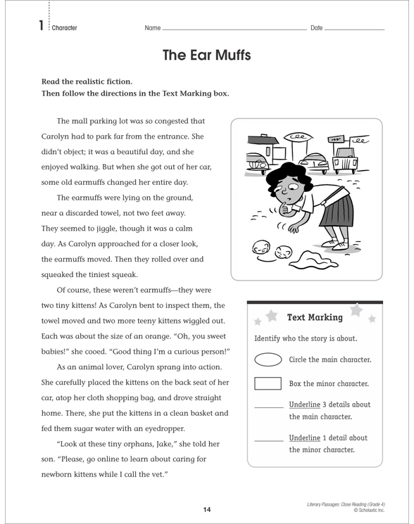 Literary Passages Close Reading Grade 4 By Martin Lee