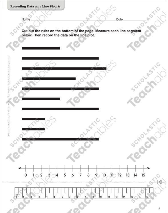 Recording Data on a Line Plot Math Lesson by