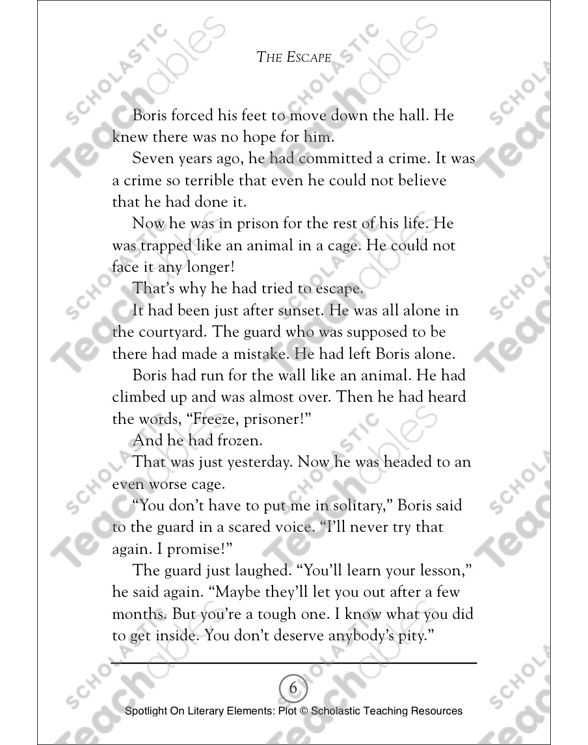 The Escape by J. B.. Stamper (Plot) Spotlight On Literary Elements by