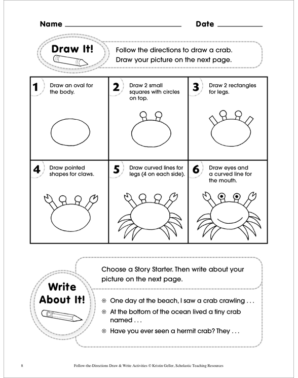 FollowtheDirections Draw & Write Activities by Kristin Geller