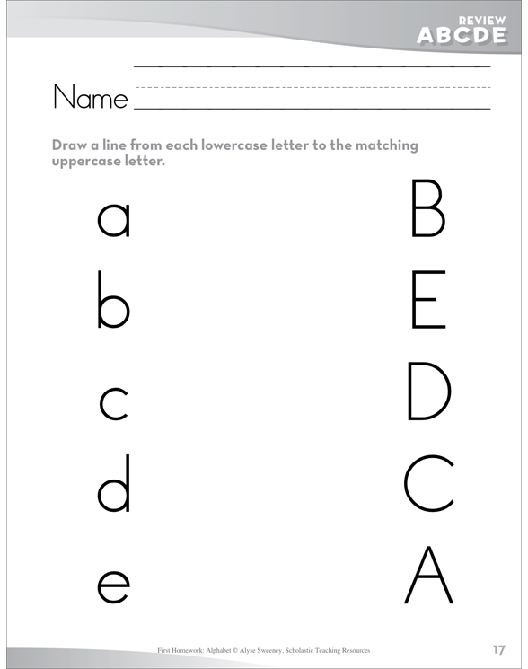 First Homework: Alphabet by Alyse Sweeney