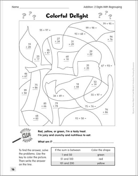 mystery-math-worksheets