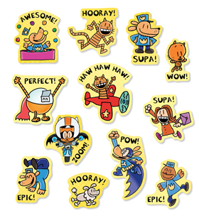 Dog Man Stickers by