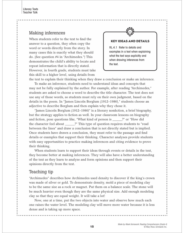 Comprehension passage for grade 4 image