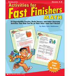 Activities for Fast Finishers: Math Activities for Fast Finishers: Math