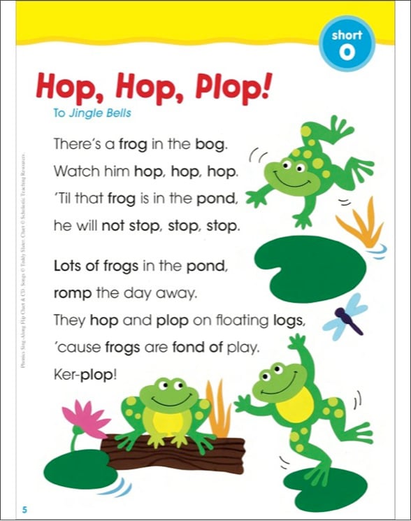 Phonics Sing-Along Flip Chart by Teddy Slater