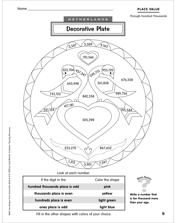 Math Line Designs From Around the World Grades 4–6 by Cindi Mitchell