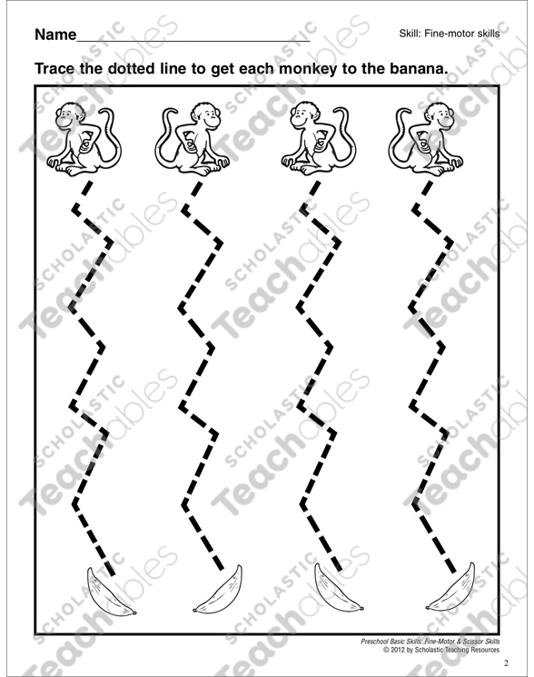 tracing zig zag lines preschool basic skills fine motor by