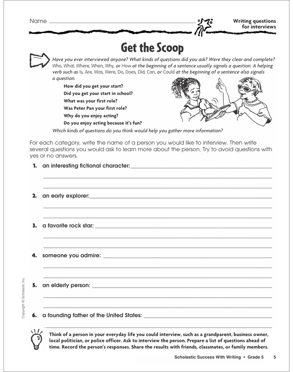 Story writing for grade 5 worksheet image