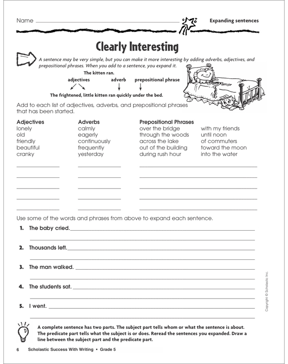 Scholastic Success With Writing: Grade 5 Workbook by