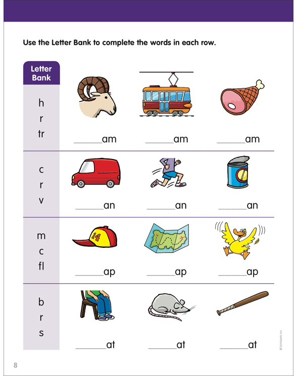 Little Skill Seekers: Word Families Workbook by