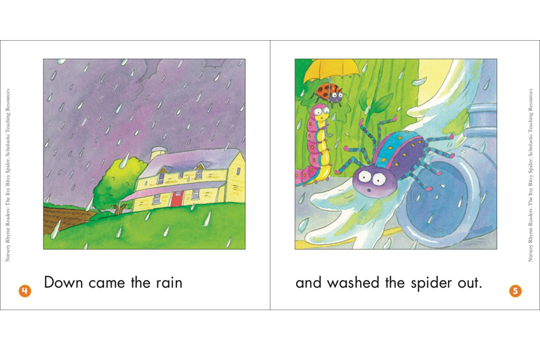 Nursery Rhyme Readers The Itsy Bitsy Spider By 4345