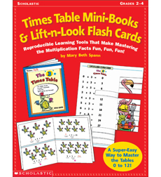 Times Table Mini Books Amp Lift N Look Flash Cards By Mary