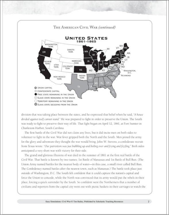 Easy Simulations Civil War by Tim Bailey