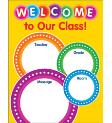 Color Your Classroom: Welcome Chart Color Your Classroom: Welcome Chart