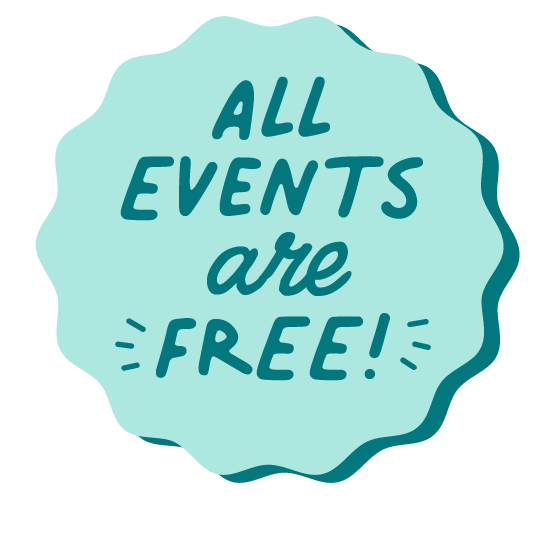 All events are free! 