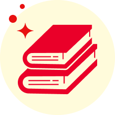two books stacked on top of each other icon