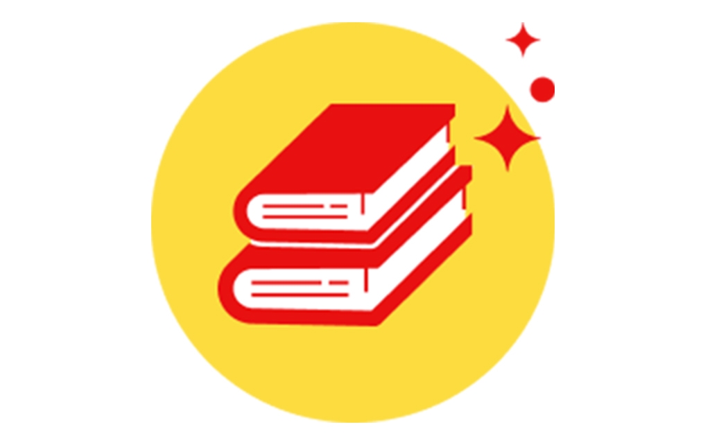 Two stacked books icon 