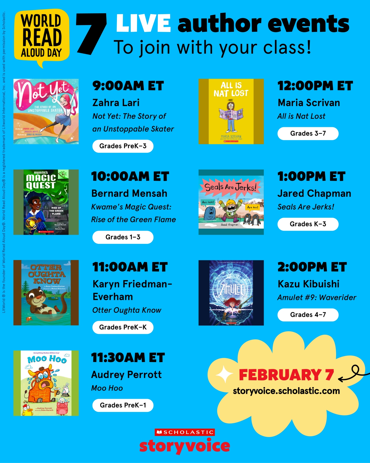 World Read Aloud Day graphic
