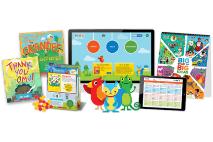 PreK On My Way platform, books, and resources.