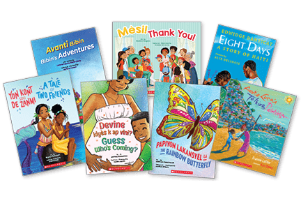 Featured picture books and titles from the Our Community: Haitian Heritage collection.