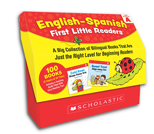 Spanish & bilingual resources like English-Spanish First Little Readers 100-book collection.