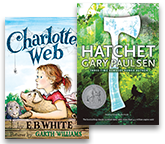 Image of Charlotte's Web and Hatchet