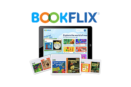BookFlix e-book library with paired fiction and nonfiction titles.