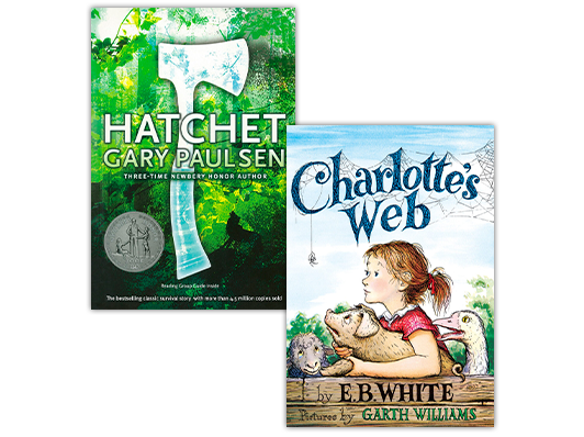Classic books for your classroom like "Bridge to Terabithia" and "Charlotte's Web."