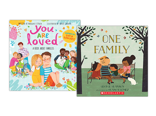 Book covers of "You are Loved" and "One Family."